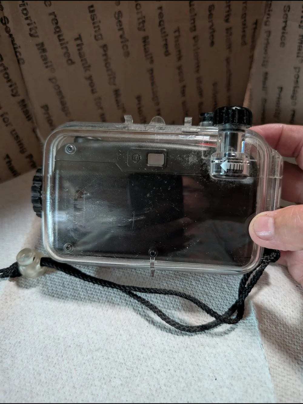 Waterproof Film Camera - Clear Case with Black Camera